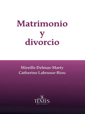 cover image of Matrimonio y Divorcio